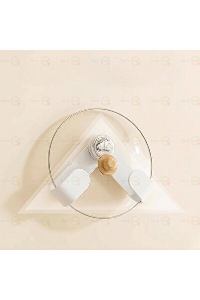 MAİN SHOP 1 Piece No-Punching Suction Cup Pot Lid Holder, Pot Lid Storage Org...