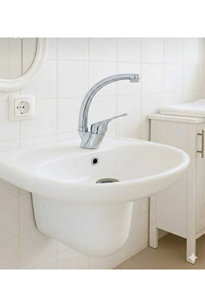 Empressco Vista Kuğu Tipi Banyo Lavabo Bataryası. Krom Renk