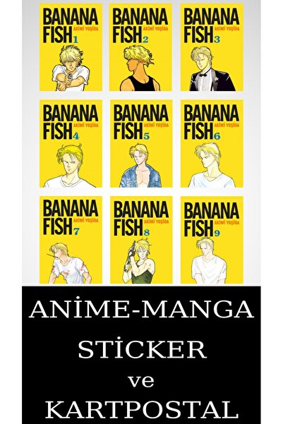 Gerekli Şeyler Yayıncılık Banana Fish 1-2-3-4-5-6-7-8-9 Manga Seti (9 KİTAP) ...