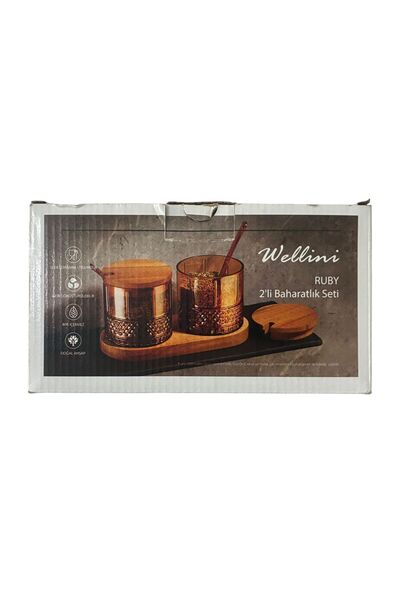 wellini 2-Piece Spice Set with Stand