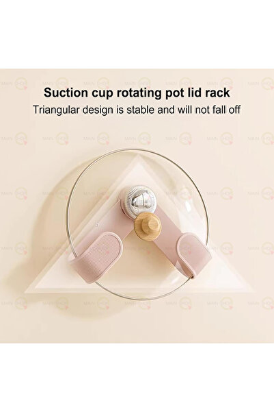 MAİN SHOP Suport pentru capacul oalei cu ventuză, fără găurire, 1 bucată, org...