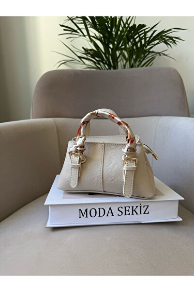 Moda Sekiz Women's Shawl with Accessories Mini Size Crisscross Straps Shoulde...