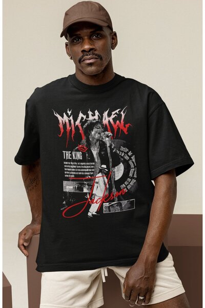 SEVBANO تي شيرت بتصميم مايكل جاكسون الأسطوري للمغني مطبوع للجنسين مقاس كبير