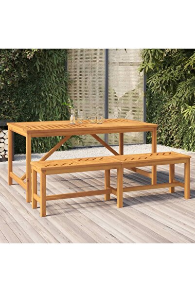 Concept Bancă de grădină, 150 cm, lemn masiv de acacia