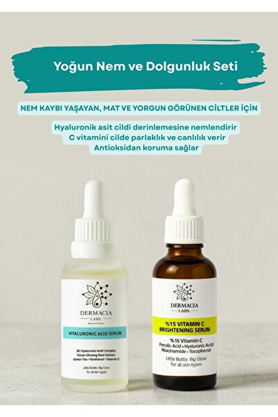 Dermacia Labs Bioceuticals Beauty %15 Vitamin C + Hyaluronik Asit, Ferulic As...