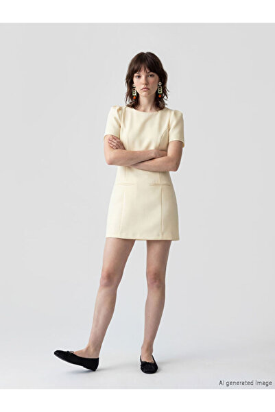 LC Waikiki Zero Roba Collar Watermelon Sleeve Mini Dress for Style Seekers fr...