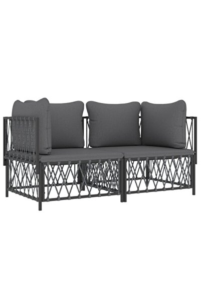 Concept Set mobilier de grădină, antracit, 2 piese, oțel