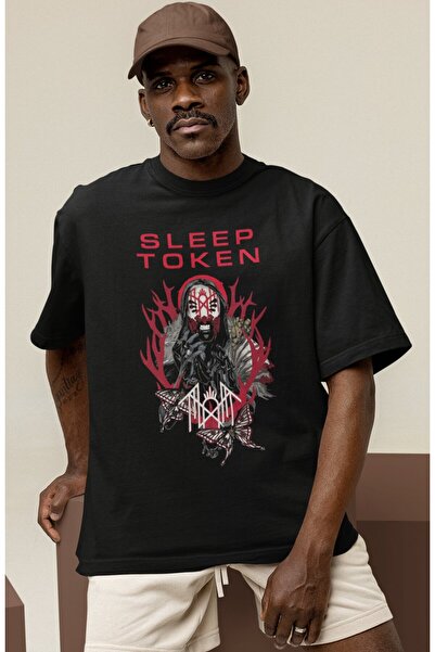 SEVBANO Dizajn Sleep Token Rock Metal Muzički Bend Tiskana Unisex Oversize Ma...