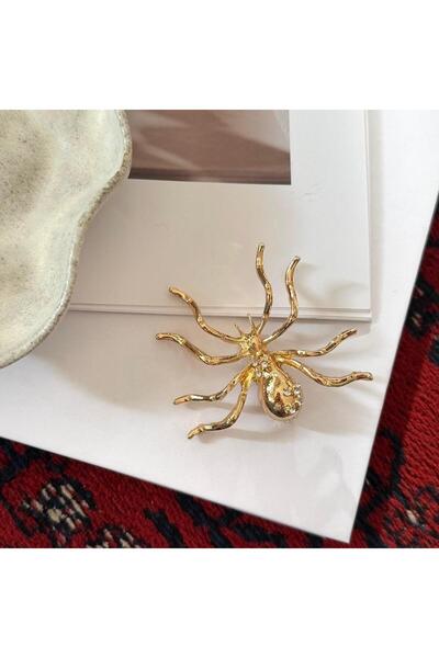 Alice İsstanbul Taşlı Örümcek Broş