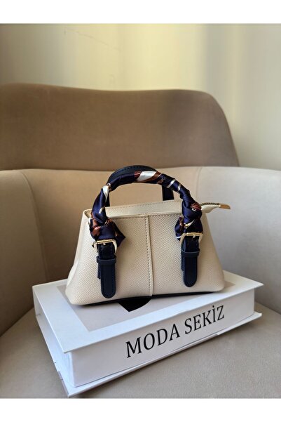 Moda Sekiz Women's Shawl with Accessories Mini Size Crisscross Straps Shoulde...