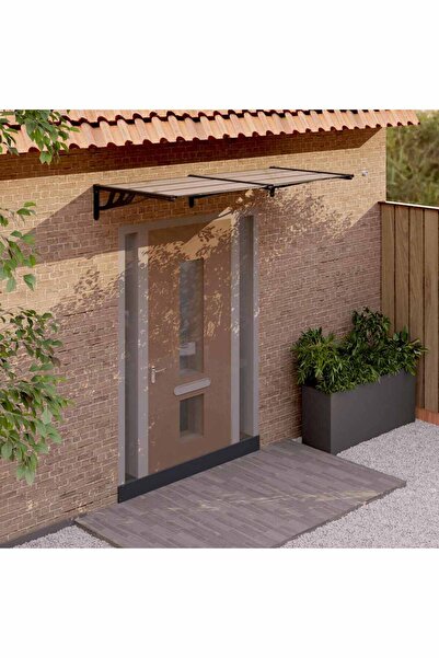 Concept Στέγαστρο πόρτας, μαύρο, 199x90 cm, πολυανθρακικό