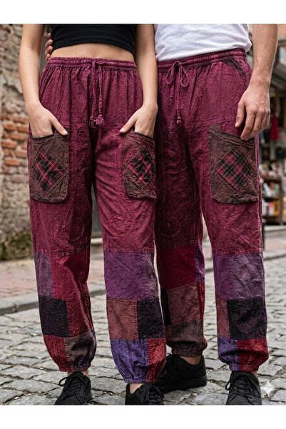 AYASOFYA OTANTIK Unisex Nepal Authentic Ethnic Elastic Waist and Cuffs Baggy ...