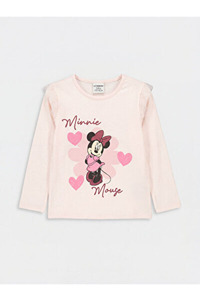 LC Waikiki بلوزة Zero Roba Yaka Minnie Mouse مطبوع للفتيات من UZG STORE