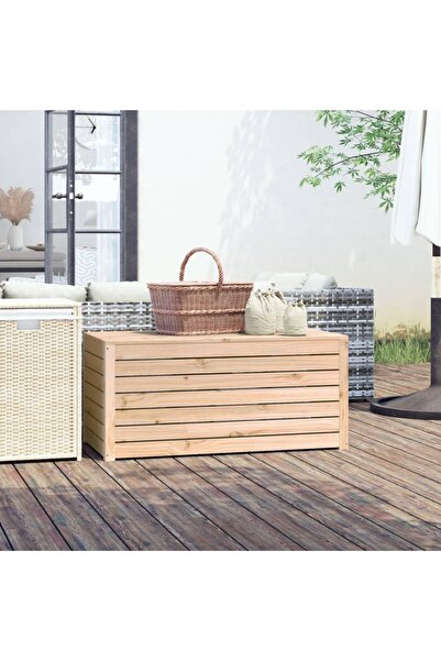 Concept Ladă depozitare grădină, 101x50,5x46,5cm, lemn masiv pin