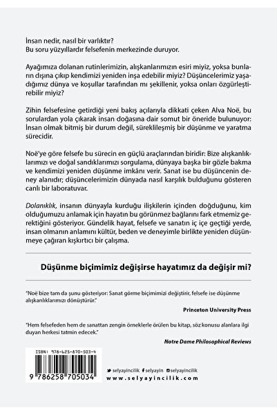 Sel Yayıncılık DOLANIKLIK : Felsefe ve Sanat Hayatımızı Nasıl Şekillendirir