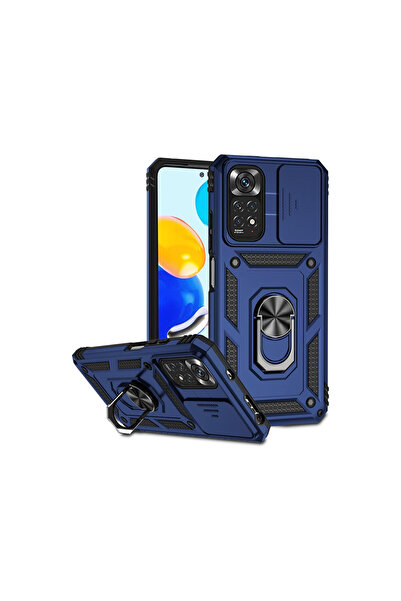 cepmoda حافظة REDMİ "NOTE 11 PRO / 12 PRO (4G)" ذات الطبقة المزدوجة - حلقة، ح...