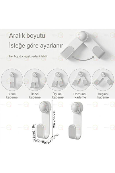 MAİN SHOP Suport de depozitare pentru capace de oală cu 2 ventuze și suportur...