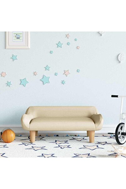 Concept Canapea pentru copii, crem, 70x40x24 cm, material textil