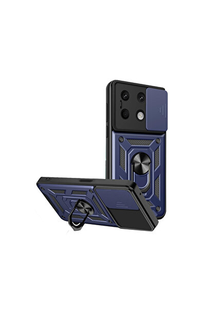 cepmoda حافظة REDMİ "NOTE 13 (4G)" ذات الطبقة المزدوجة - مع حلقة، وحامل، وغطا...