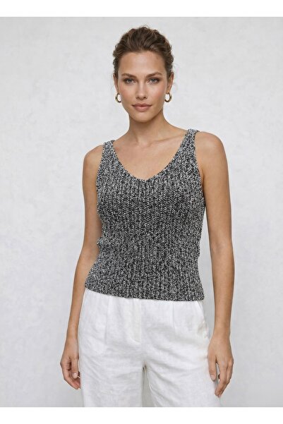 Neden Tekstil V-Neck Corded Fabric Knitwear Athlete - Stylish and Modern Soft...