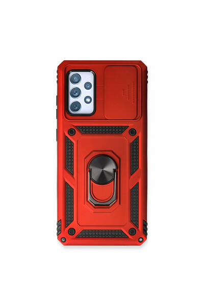 cepmoda حافظة سامسونج جالاكسي "A73 (5G)" ذات الطبقة المزدوجة - حلقة، حامل، غط...