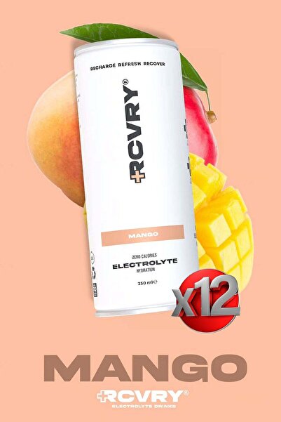 RCVRY Pachet de 12 vitamine și electroliți pentru hidratare | Mango | 12 bucă...