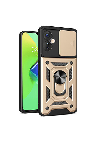 cepmoda حافظة إنفينكس "HOT 30 (4G)" ذات الطبقة المزدوجة - حلقة، حامل، غطاء كا...