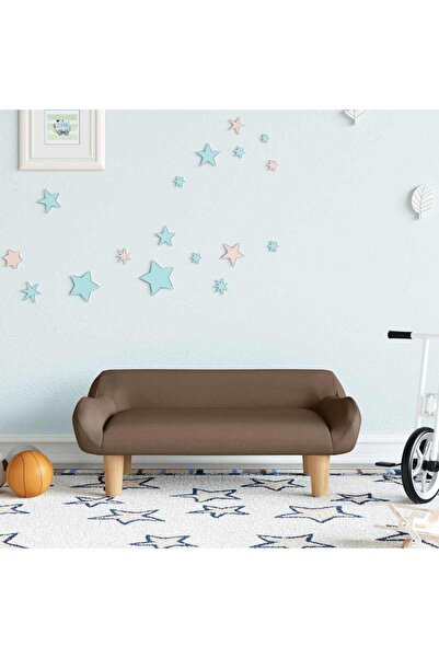 Concept Παιδικός καναπές, καφέ, 70x40x24 εκ., ύφασμα