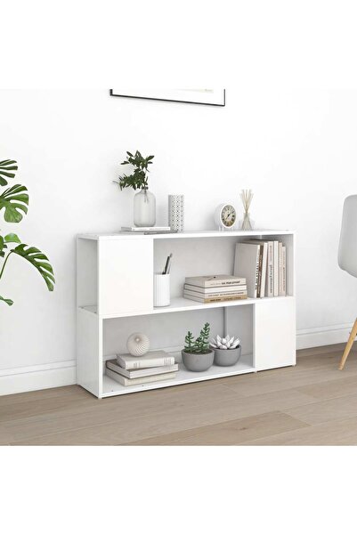 Concept Βιβλιοθήκη, λευκή, 100x24x63 cm, μοριοσανίδα