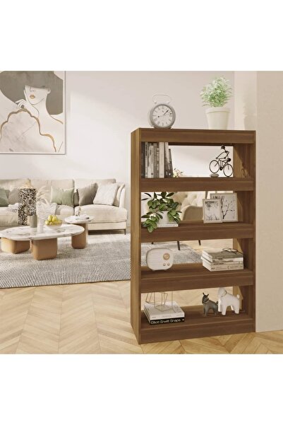 Concept Bookcase/Room divider, brown oak, 80x30x135 cm, chipboard