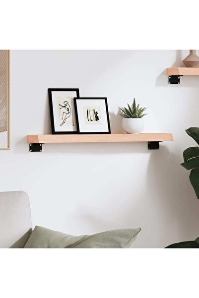 Concept Poliță de perete, 60x10x4 cm, lemn masiv de stejar netratat