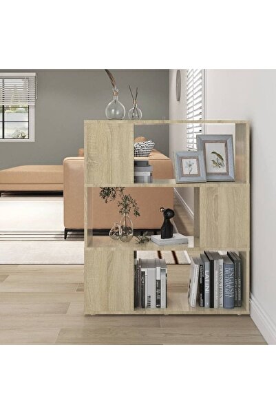 Concept Bookcase/Room divider, sonoma oak, 80x24x94 cm, chipboard