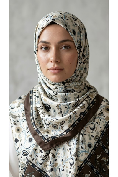 Dervişan İpekçilik %100 Saf İpek Omuz Şalı / Başörtü – 80x200 cm Büyük Boy De...