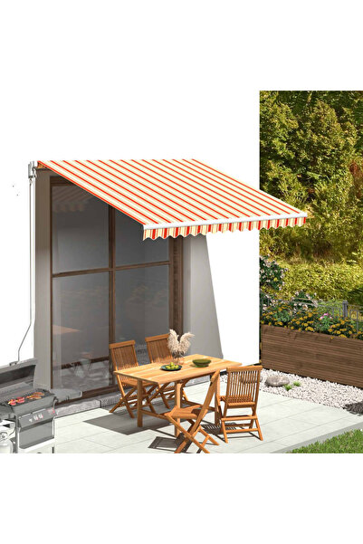 Concept Pânză de rezervă copertină, galben și portocaliu, 3,5x2,5 m