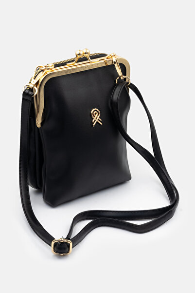 LikeMoon Geantă de damă cu curea, neagră, tip crossbody, geantă casual pentru...