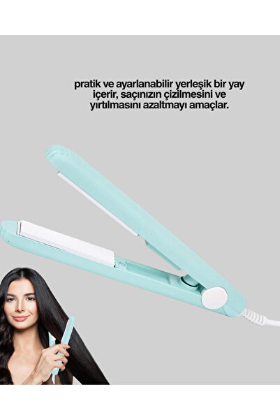 STREOZD Seramik Kaplamalı, Saç Hasarını Azaltan Kısa Saçlara Uygun (32716) Bukle Maşası