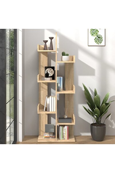 Concept Bookcase, sonoma oak, 48x25.5x140 cm, chipboard