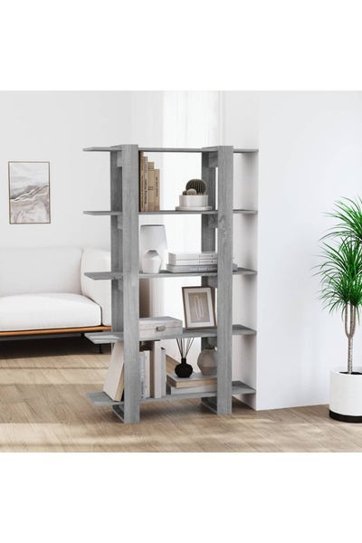 Concept Bibliotecă/Separator cameră, gri sonoma, 100x30x160 cm