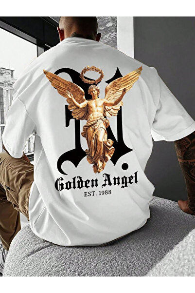 ZEMLİYA Υπερμεγέθες εμπριμέ λευκό μπλουζάκι για το καλοκαίρι, το trend της σε...