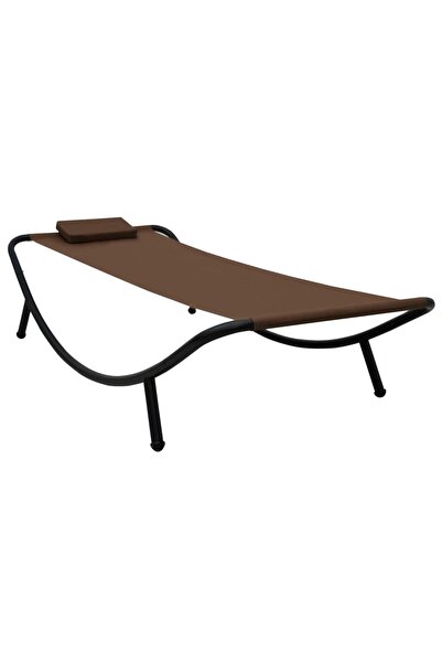 Concept Pat de grădină, maro, 200 x 90 cm, oțel