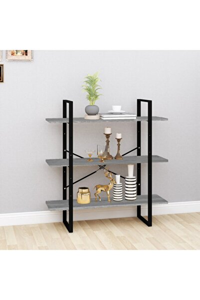 Concept Βιβλιοθήκη, γκρι sonoma, 100x30x105 cm, επεξεργασμένο ξύλο