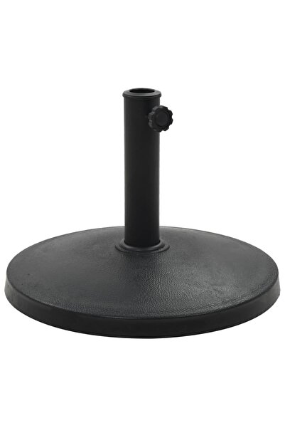 Concept Round parasol stand, black, 10 kg, polyresin
