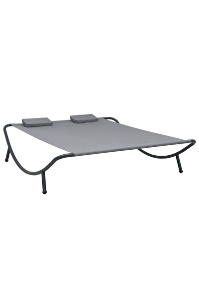 Concept Pat dublu de exterior, antracit, material textil