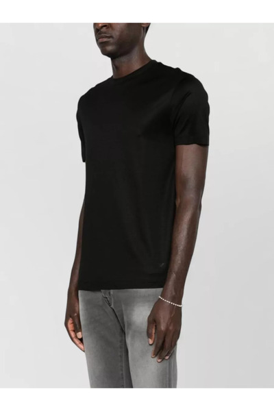 Emporio Armani Men's Short Sleeve Crew Neck Relaxed Cut Black T-Shirt Em00669...