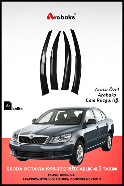 Arabaks Skoda Octavia 1999-2012 Cam Rüzgarlığı 4'lü Takım (MUGEN TİP, DAYANIK...