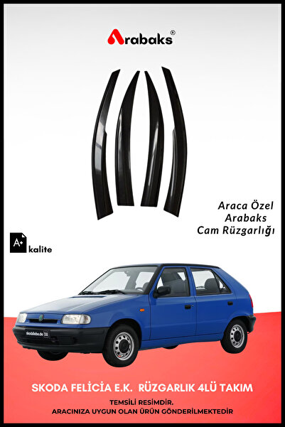 Arabaks Skoda Felicia E.K. Cam Rüzgarlığı 4'lü Takım (MUGEN TİP, DAYANIKLI MA...