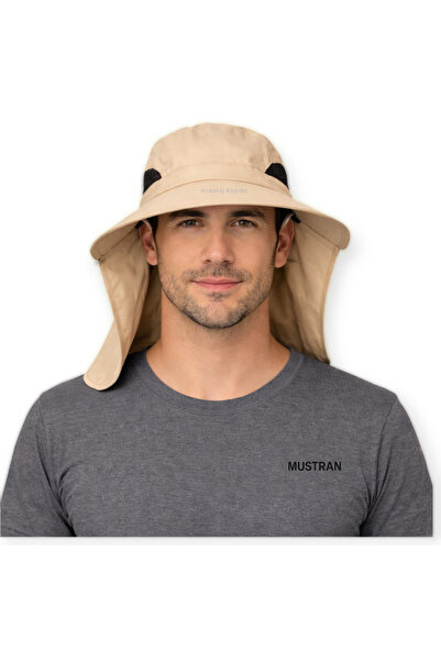 Mustran cu protecție UV Sök Tak Pălărie de soare cu mască, unisex, pentru ext...