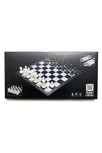 NW NessiWorld VRD10661 مجموعة شطرنج وطاولة تافلا وداما قابلة للطي