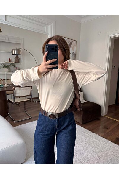 FERZOLAİO Cotton Pack Long Sleeve White T-Shirts