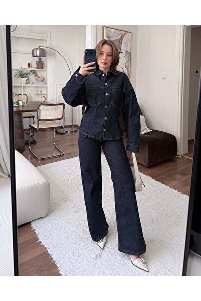 FERZOLAİO Flow Denim Shirt Pants Jean Set